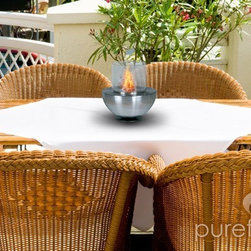 Spherical Glass Tabletop Fireplace - Tabletop Fireplaces