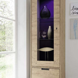 LC Mobili Palma Glass Vitrine 1-Door - $729.00 - China Cabinets And Hutches