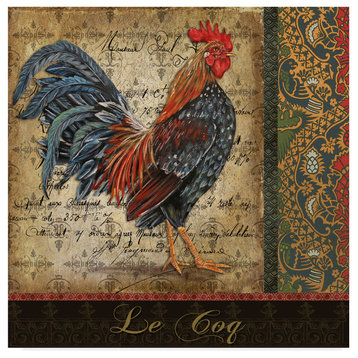 Jean Plout 'Le Coq 8' Canvas Art