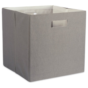 Polyester Cube Solid Gray Square 11"x11"x11"
