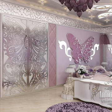Pink girly bedroom Dubai