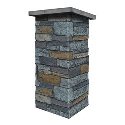 C141-BRIGHTON STONE COLUMN WRAP (CAPS SOLD SEPARATELY) - Wall Panels