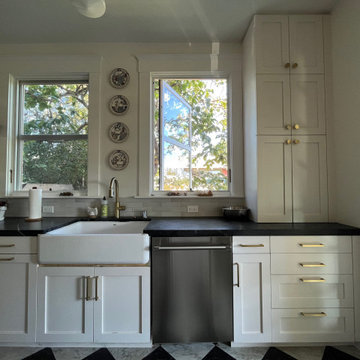 Berkeley Craftsman Kitchen, Library, and Bathrooms - a three- phased project