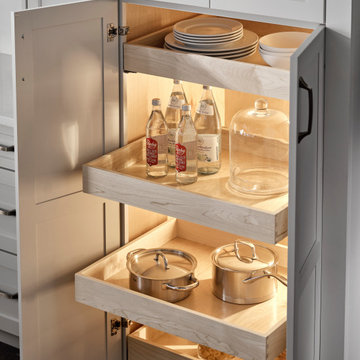 Utility Cabinet with Rollout Shelves