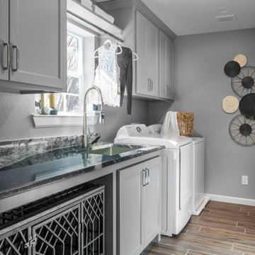 An Upstairs Laundry Room Addition in Grapevine