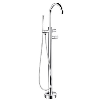 Badeloft Freestanding Tub Filler 'AT-01-T' Chromed Brass