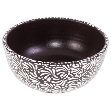 Novica Handmade Puebla Delight Ceramic Bowls, Pair