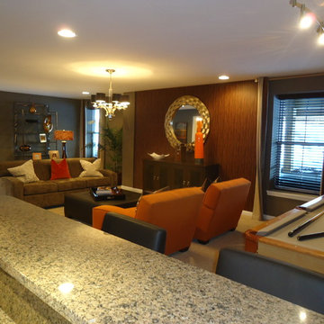 Colorful Virginia Bedroom with Side Panel curtains by Delmarva blinds & shutters