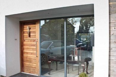 This is an example of a contemporary house exterior in Other.