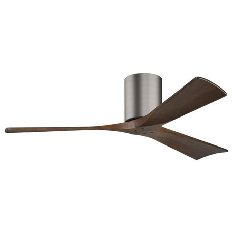 Matthews Fan IR3H-BP-MF Irene-3H Flush Mounted 42" Ceiling Fan, Brushed Pewter a