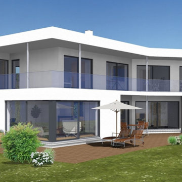 Reduzierte Gestaltung - Terrassenansicht