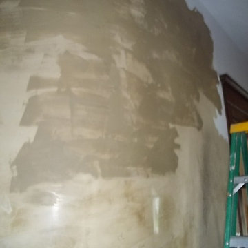 Venetian plaster ceiling and walls