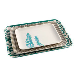 Retro Play Tray - Set of 3 - Serving Dishes And Platters