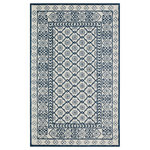 Momeni - Momeni Newport Hand Tufted Contemporary Area Rug Blue 3'9" X 5'9" - Inspired by the iconic textiles of William Morris, the updated patterns of this decorative area rug offer both classic and contemporary accent pieces with unlimited design potential. From lush botanical designs to Alhambra arabesques, each rug conveys an ageless beauty in shades of yellow, blue, grey and gold. 100% natural wool fibers and hand-tufted construction give each dynamic floorcovering structure and support that holds up beautifully in high-traffic areas of the home.