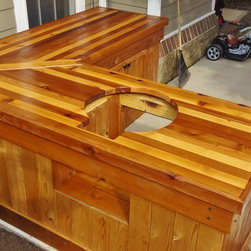 Big Green Egg Table -- "The Sidebar" - Patio Furniture And Outdoor Furniture