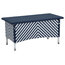 Safavieh Mendoza Outdoor Dining Set, 4-Piece, Navy and White