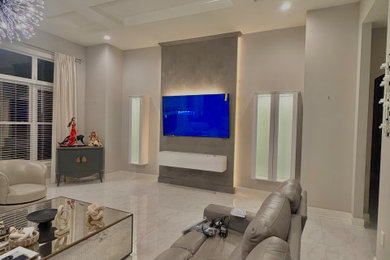Inspiration for a living room remodel in DC Metro