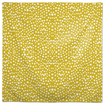 Yellow Painted Spots 58x58 Tablecloth