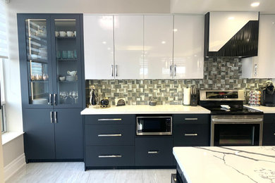 Inspiration for a contemporary kitchen remodel in Toronto