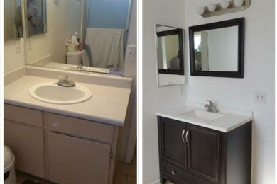 Sink and shower remodeled renewed