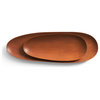 Hand-carved Oval Boards Set (2) | OROA Thin, Varnished Mahogany