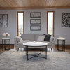 Flash Furniture 3-Piece White Marbled Table Set NAN-CEK-1787-MRBL-BK-GG