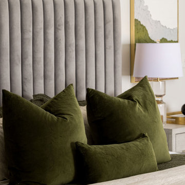 Modern Hued Master Bedroom