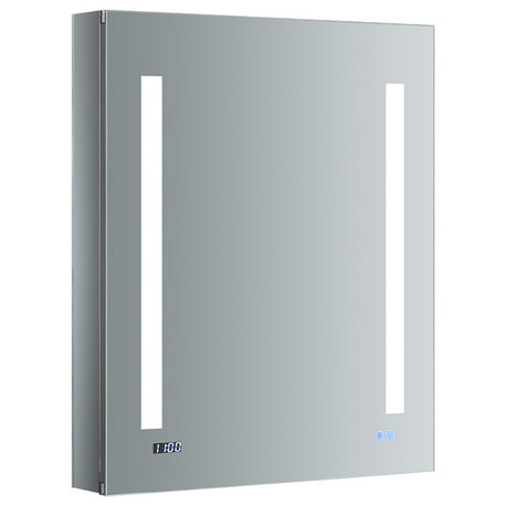 Fresca Tiempo Bathroom Medicine Cabinet, Left Swing, 24"x30"