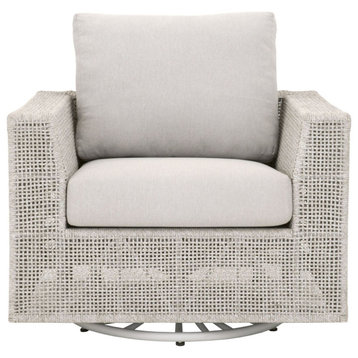 Essentials For Living Woven Tropez Outdoor Swivel Sofa Chair