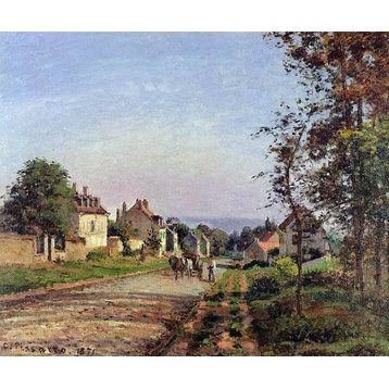 Camille Pissarro Outskirts of Louveciennes, 20"x25" Wall Decal