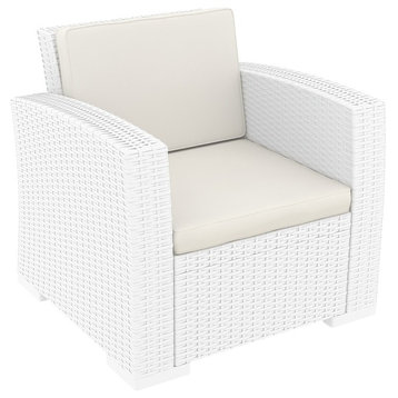 Compamia Monaco Patio Club Chair, White