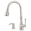 Pfister GT529-WH1 Wheaton 1.8 GPM Pull-Down Kitchen Faucet - Stainless Steel
