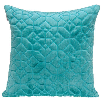 Parkland Collection Sora Transitional Aqua Throw Pillow PILL21306P