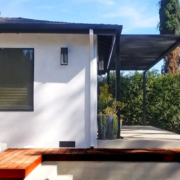 Custom Painted Wood Pergola