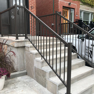 Picket Front Step Railing