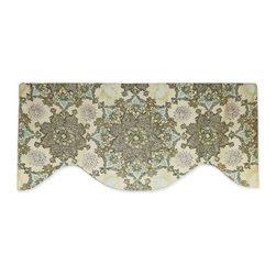 Priority Home and Design - Waverly Incense Wheel Elephant Slubbed Cotton Valance - Valances