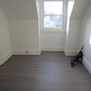 PORT WASHINGTON REFINISH: CUSTOM GREY STAIN & 3 COATS BONA NATURALE EXTRA MATTE