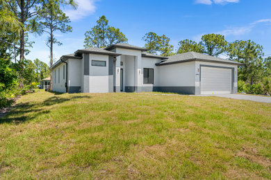 Example of an exterior home design in Other