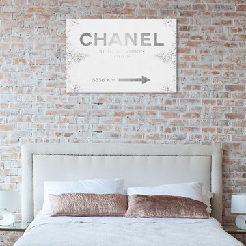 Oliver Gal 'Couture Road Sign Classic' Canvas Art