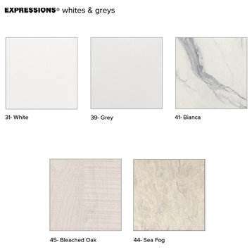 Transolid Expressions Shower Swatch Kit, White/Gray