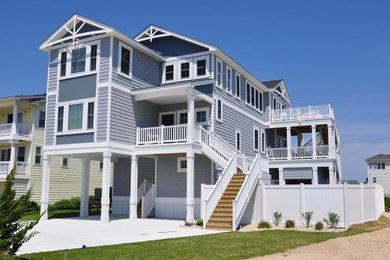 Inspiration for a coastal exterior home remodel in Other