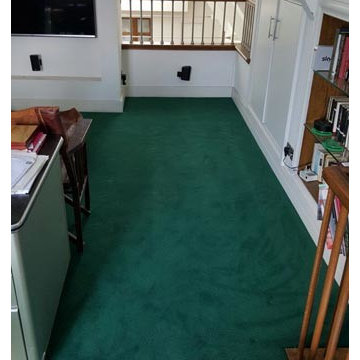 Green Carpet to Stairs by The Flooring Group