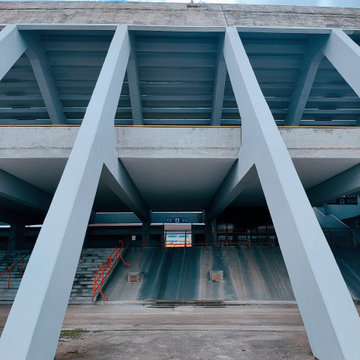 Stadio E. G. via del Mare Lecce: rinforzo strutturale della Tribuna EST