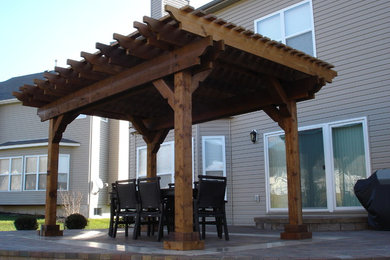 Inspiration for a contemporary patio remodel in St Louis