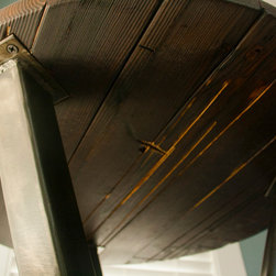 Shou Sugi Ban Style Pub Table - Indoor Pub And Bistro Tables