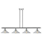 Innovations Lighting - Orwell 4-Light LED Island Light, Polished Chrome, Glass: Clear - A truly dynamic fixture, the Ballston fits seamlessly amidst most decor styles. Its sleek design and vast offering of finishes and shade options makes the Ballston an easy choice for all homes.