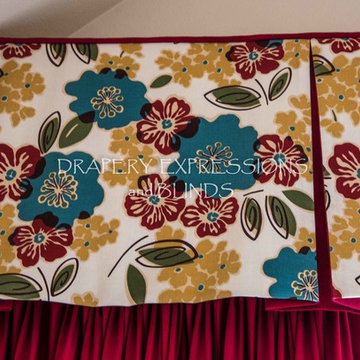 Box pleat valance and panels
