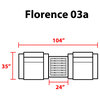 Florence 3 Piece Wicker Patio Furniture Set 03a Black