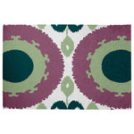 E by Design - Boho Chenille Rug, Green, 2'x3' - Create a colorful and radiant vibe around your home with the Boho Rug from our Happy Hippy Collection. Everyone will enjoy the creativity and joy brought to your kitchen or living room by this decorative chenille rug! All the designs in this collection will make you smile as you bask in the color brought to your home.