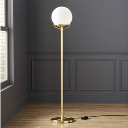 Globe Brass Floor Lamp | CB2 - Floor Lamps